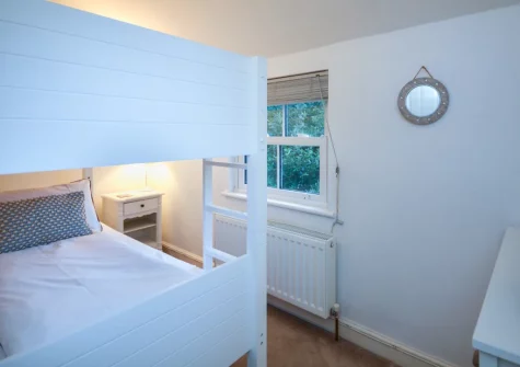 Bedroom #3 at Corner Cottage, Trevarren