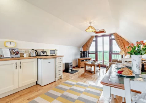 The kitchen & dining area at Countryside View, Crumplehorn