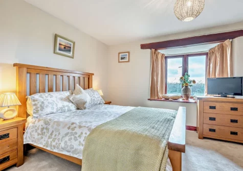The bedroom at Countryside View, Crumplehorn