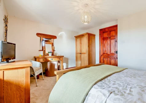 The bedroom at Countryside View, Crumplehorn