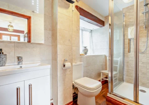 The shower room at Countryside View, Crumplehorn