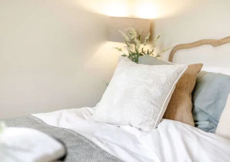 Bedroom #1 at Court Barton Farm, South Huish