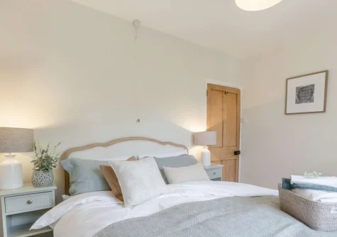 Bedroom #1 at Court Barton Farm, South Huish