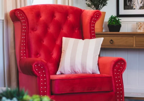 The living room at Court Cottage, Berrynarbor