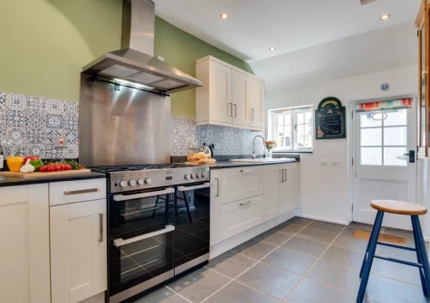 The kitchen at Court Cottage, Berrynarbor