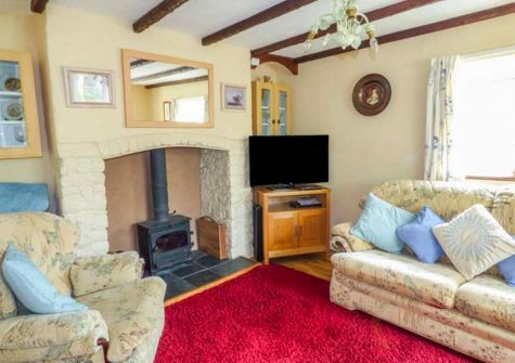 The living area at Court Cottage, Holsworthy