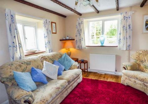 The living area at Court Cottage, Holsworthy