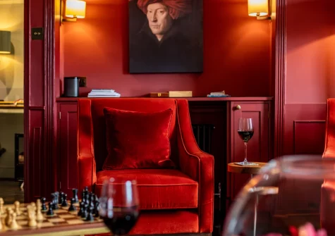 The living room at Court House, Padstow