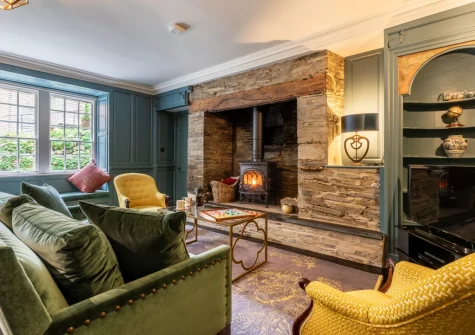 The living area at Court House, Padstow