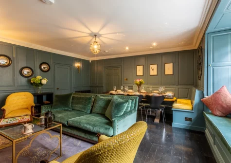 The living area at Court House, Padstow