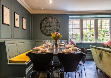 The dining area at Court House, Padstow