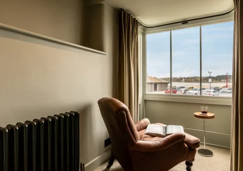 The first floor landing sitting area at Court House, Padstow