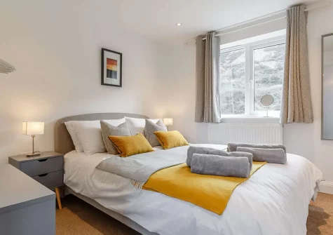Bedroom #1 at Cove View, Porthtowan