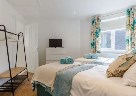 Bedroom #2 at Cove View, Porthtowan