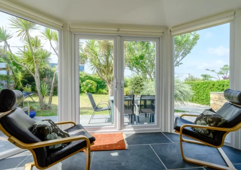 The living room at Cowries, Constantine Bay