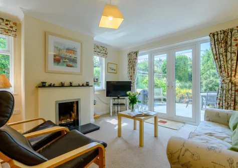 The living area at Cowries, Constantine Bay