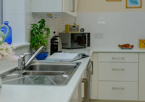 The kitchen at Cowries, Constantine Bay