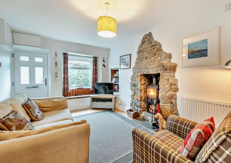 The living room at Crabapple, Appledore