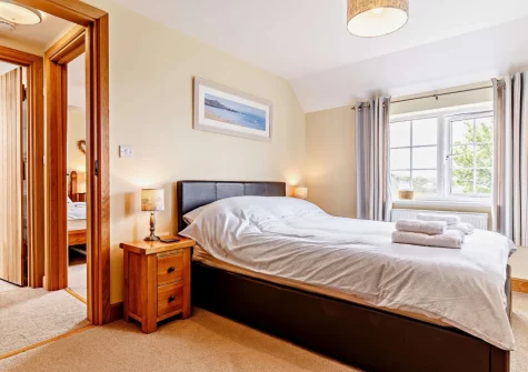 Bedroom #1 at Crabbe Cottage, Poughill