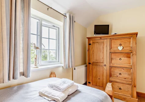 Bedroom #2 at Crabbe Cottage, Poughill