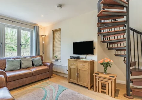 The living area at Creekside, Little Petherick