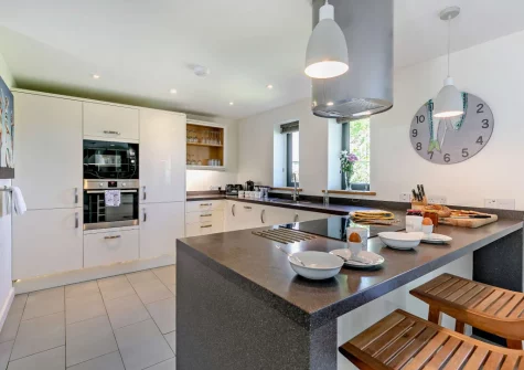 The kitchen at Crigmorrick, Trevone