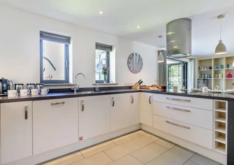 The kitchen at Crigmorrick, Trevone