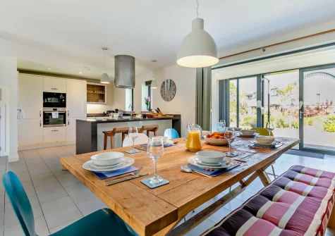 The dining area at Crigmorrick, Trevone