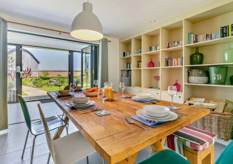 The dining area at Crigmorrick, Trevone