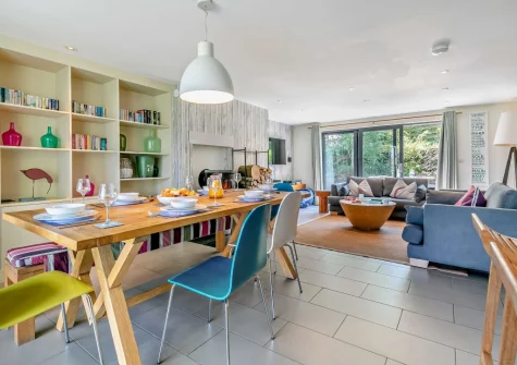 The dining area at Crigmorrick, Trevone