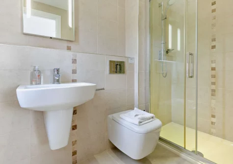 Bedroom #1 en-suite shower room at Crigmorrick, Trevone