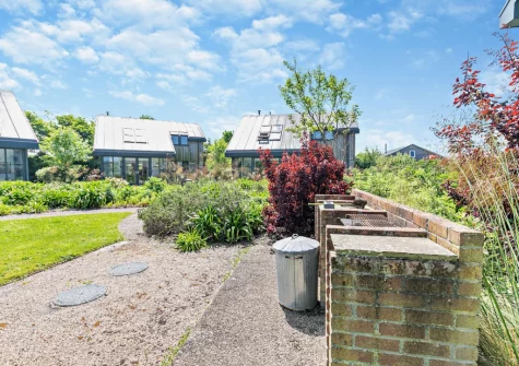 The shared barbecue area at Crigmorrick, Trevone