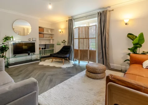 The living room at Croft House, Mitchell