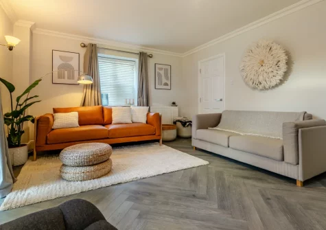 The living room at Croft House, Mitchell