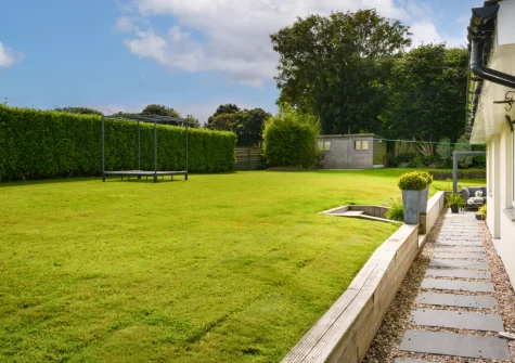 The large enclosed garden & storage shed at Croft House, Mitchell