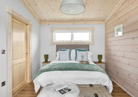 The bedroom at Croftner, Great Field Lodges, Braunton