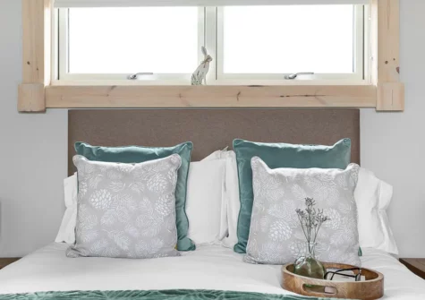 The bedroom at Croftner, Great Field Lodges, Braunton
