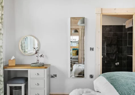 The bedroom at Croftner, Great Field Lodges, Braunton