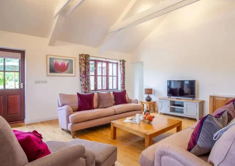 The living area at Crofty, Germoe