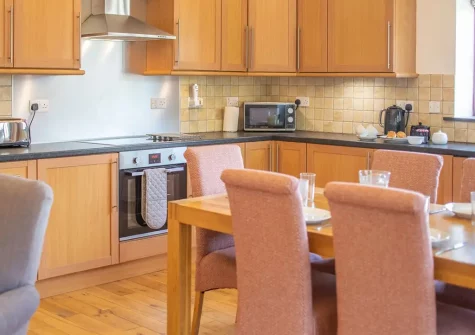 The kitchen & dining area at Crofty, Germoe