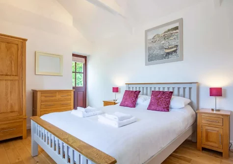 Bedroom #2 at Crofty, Germoe