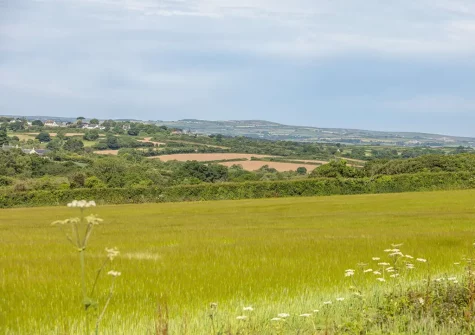 Enjoy far reaching countryside views from Crofty, Germoe