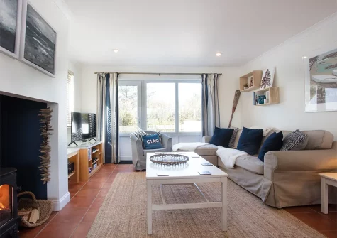 The living area at Cromarty, Trebetherick