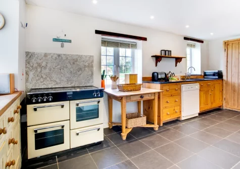 The kitchen at Cross House, St Issey