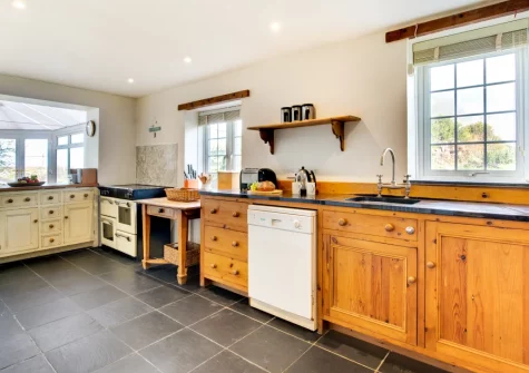 The kitchen at Cross House, St Issey