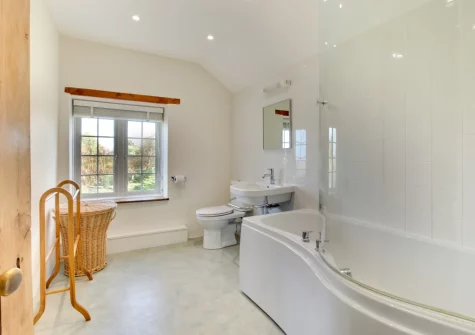 The bathroom at Cross House, St Issey