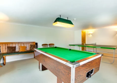 The games room at Cross House, St Issey