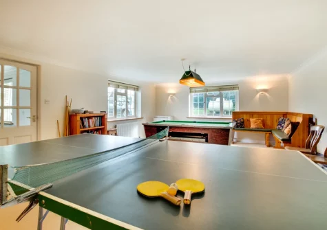 The games room at Cross House, St Issey