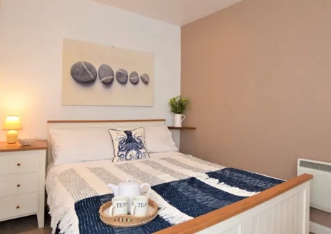 The bedroom at Crowji Sorn, Perranzabuloe