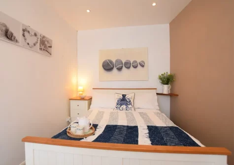 The bedroom at Crowji Sorn, Perranzabuloe